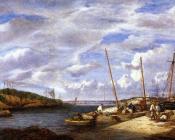 尤金 布丹 : Douarnenez, Fishing Boats at Dockside